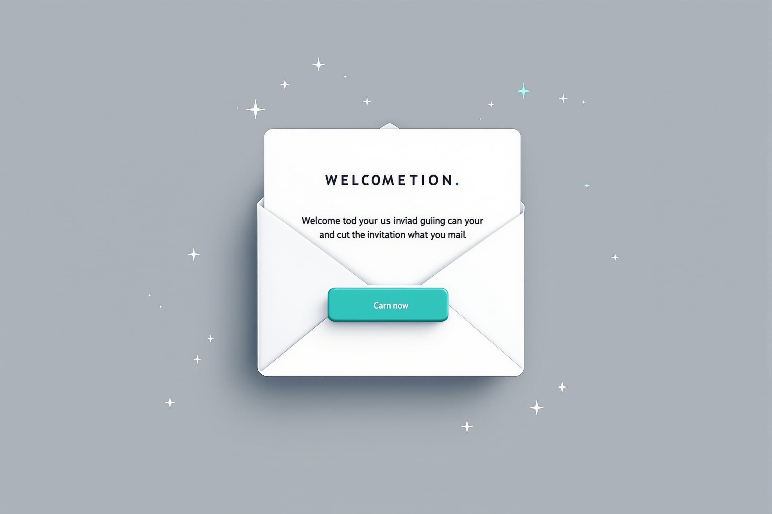 Envelope de convite por e-mail